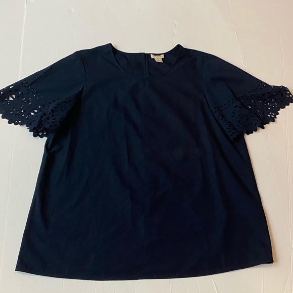 J. Crew size Xs navy blouse - Picture 1 of 10
